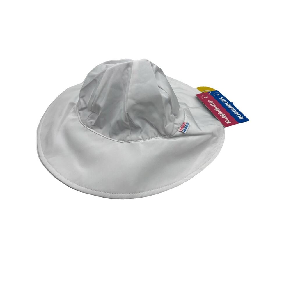 Rufle Butts Rugged Butts Hat Toddler Baby White Sun Protective Beach Hat O-6m